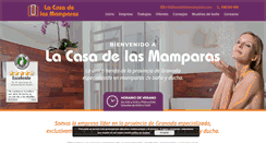Desktop Screenshot of lacasadelasmamparas.com